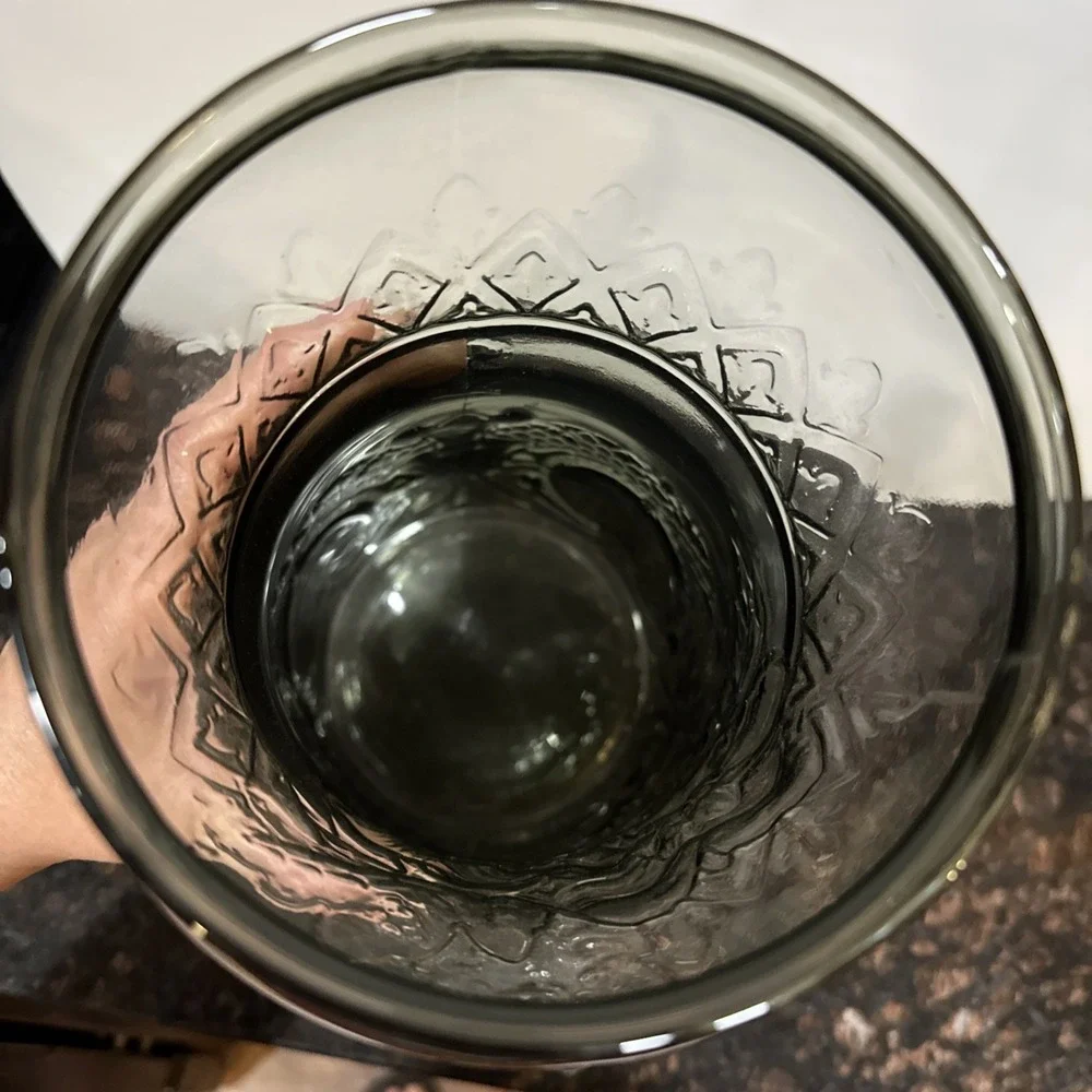 Tiara Indiana Glass Smoke Platinum Gray 15